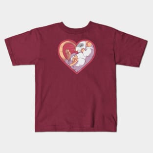 Heart Rat: Masked Gray Kids T-Shirt